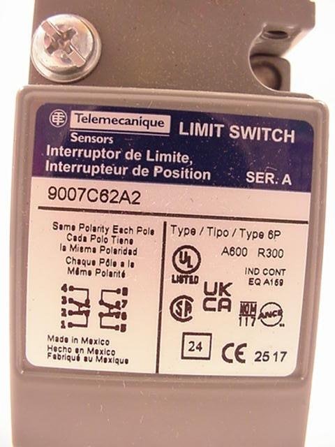 Telemecanique 9007C62A2 Limit Switch Ships Same day