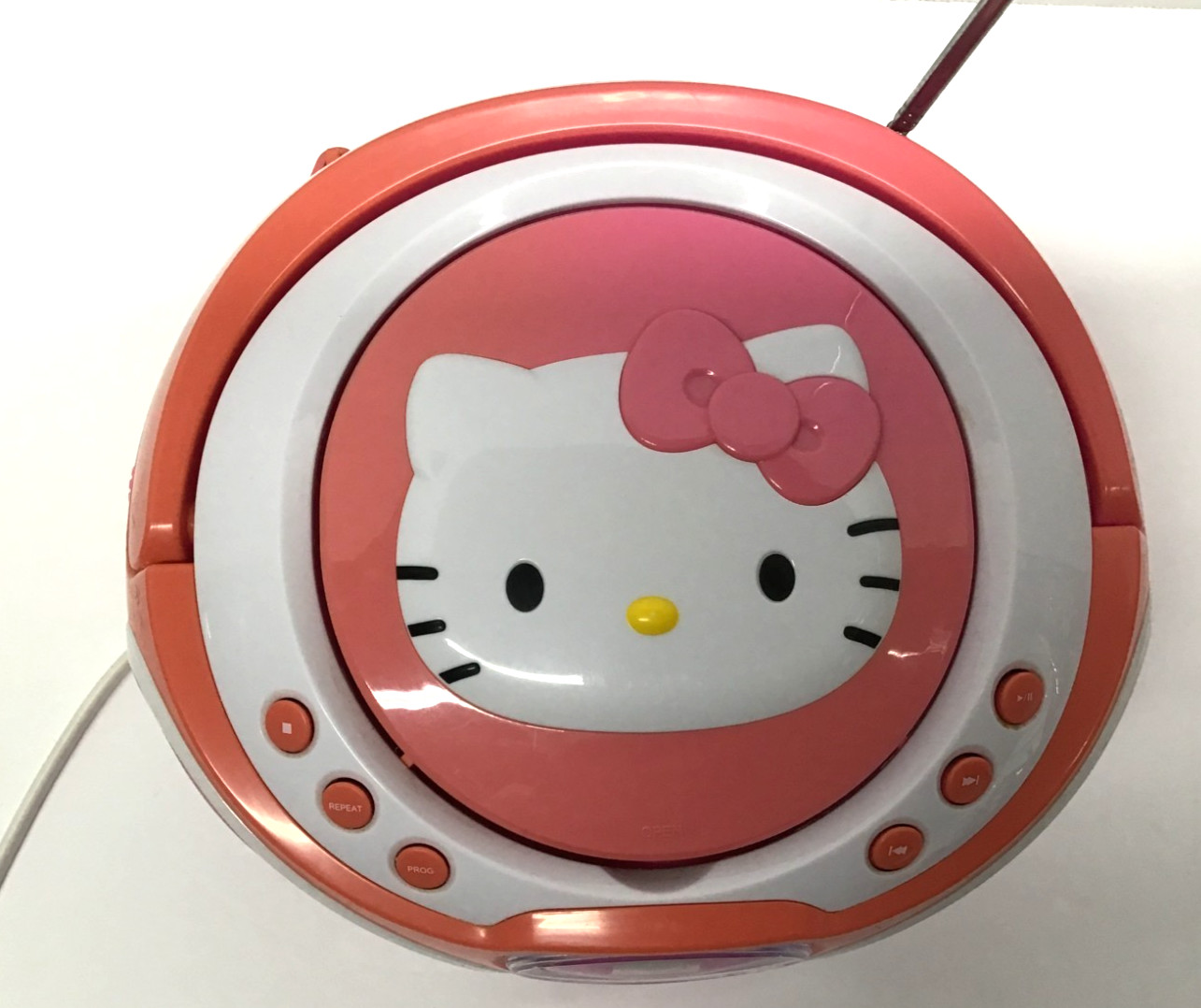 Hello Kitty CD Player Boombox AM FM Radio