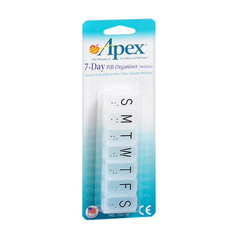 7-Day Pill Organizer Medium 1 Each By Carex