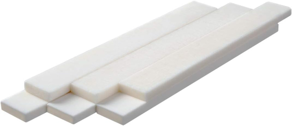 10Pc 80mm*3mm*10mm White Bone Guitar String Bridge Saddle For Acoustic Classical