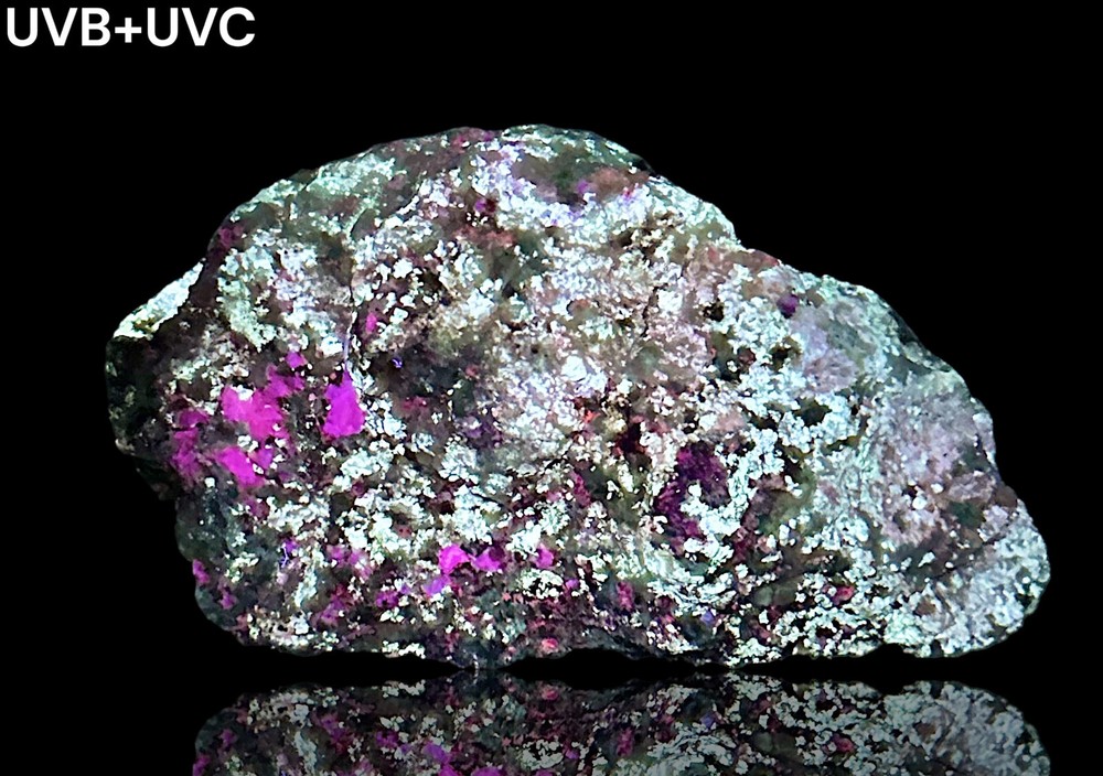 675 Gr. Fluorescent Phosphorescent Tenebrescent Hackmanite, Richterite, Unknown