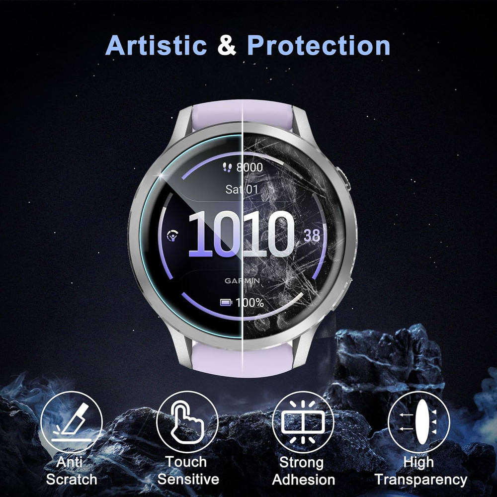 6 Pack for Garmin Venu 4 Screen Protector 41Mm, anti Scratch, Soft Screen Protec