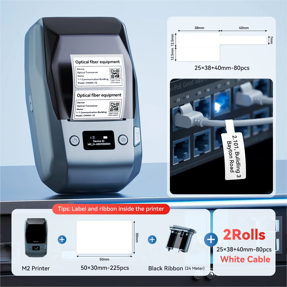 Niimbot M2 Portable Thermal Transfer Label Printer Multi-function Sticker Label