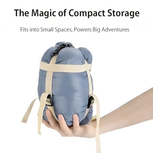 Compact Ultra Lightweight Sleeping Bag Envelope Backpacking Bag with Blue