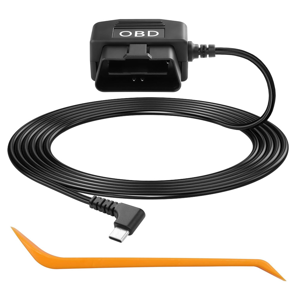 OBD Power Cable for Dash Camera OBD2 to Type C Adapter Hardwire Charger Cable