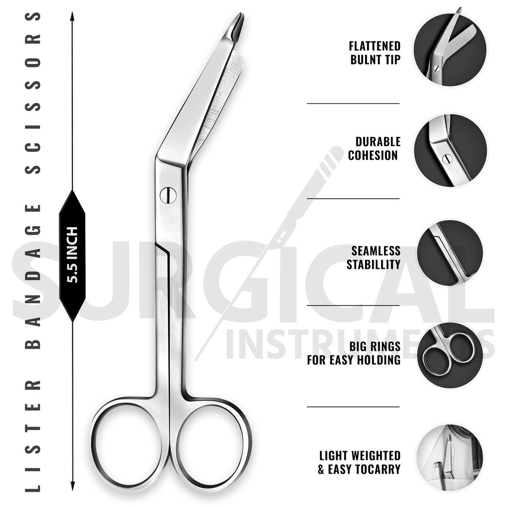 4 Pcs First Aid Paramedic Tools Set Kit For Nurses Surgical Instruments ( Red )