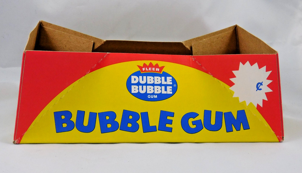 FLEER DUBBLE BUBBLE GUM DISPLAY STORE PACKAGE
