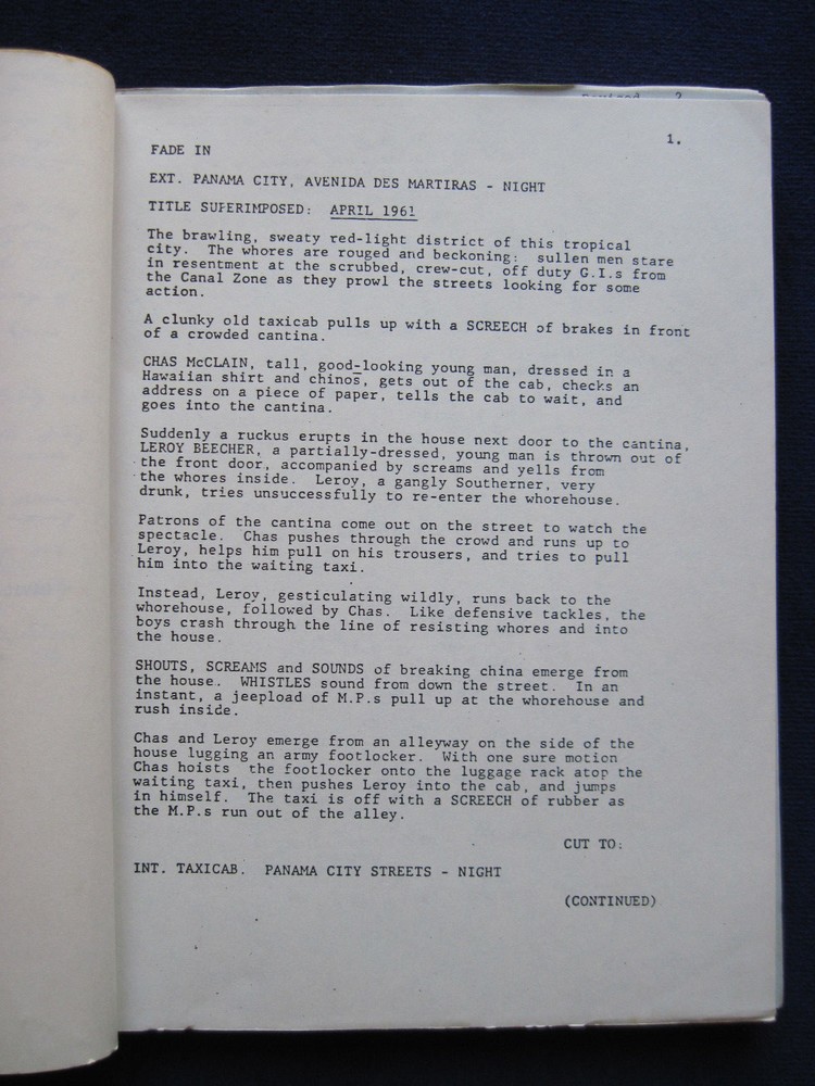 ORIGINAL TV SCRIPT for RUNNING SCARED - BRADFORD DILLMAN'S Copy with His Notes