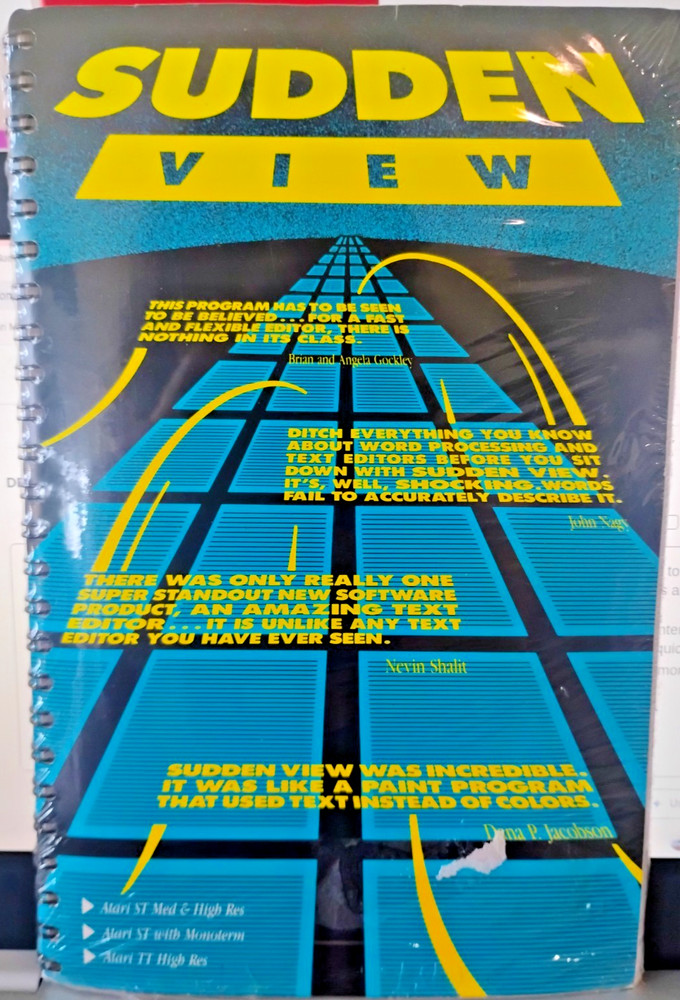 Sudden View - Atari ST ; New Old stock- Complete in Box