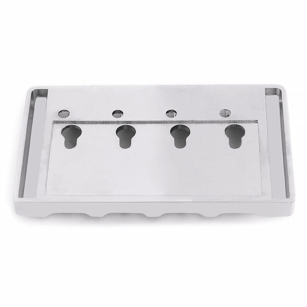 4 String Bass Bridge A Style Top Load and String Through Body Tailpiece Chrome