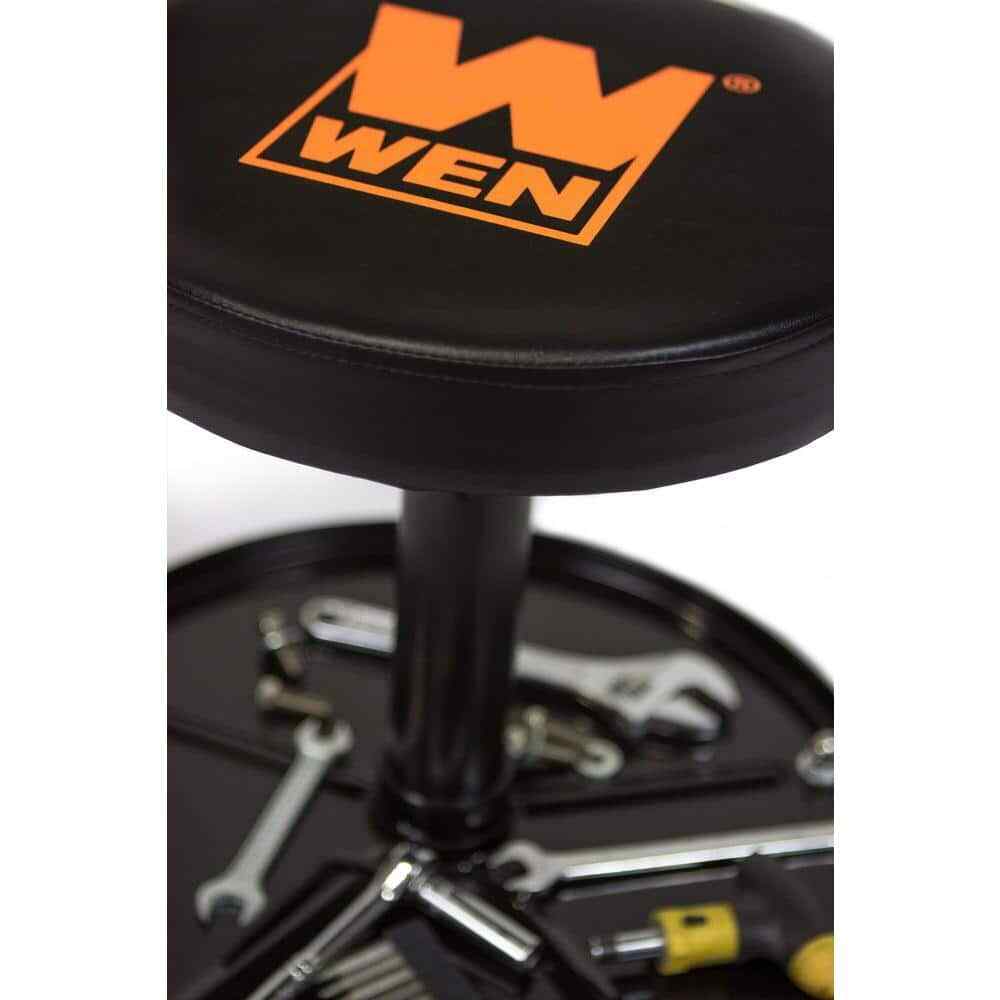 WEN 73012T 300-Pound Capacity Pneumatic Rolling Mechanic Stool