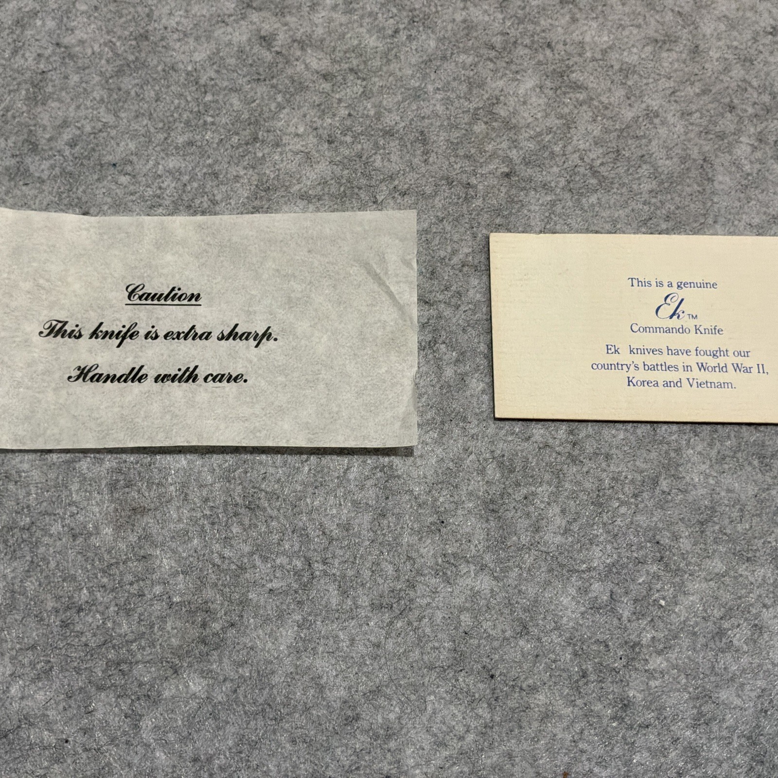Vintage EK Commando USA P3 Fixed Blade Knife W/ Sheath & Box New