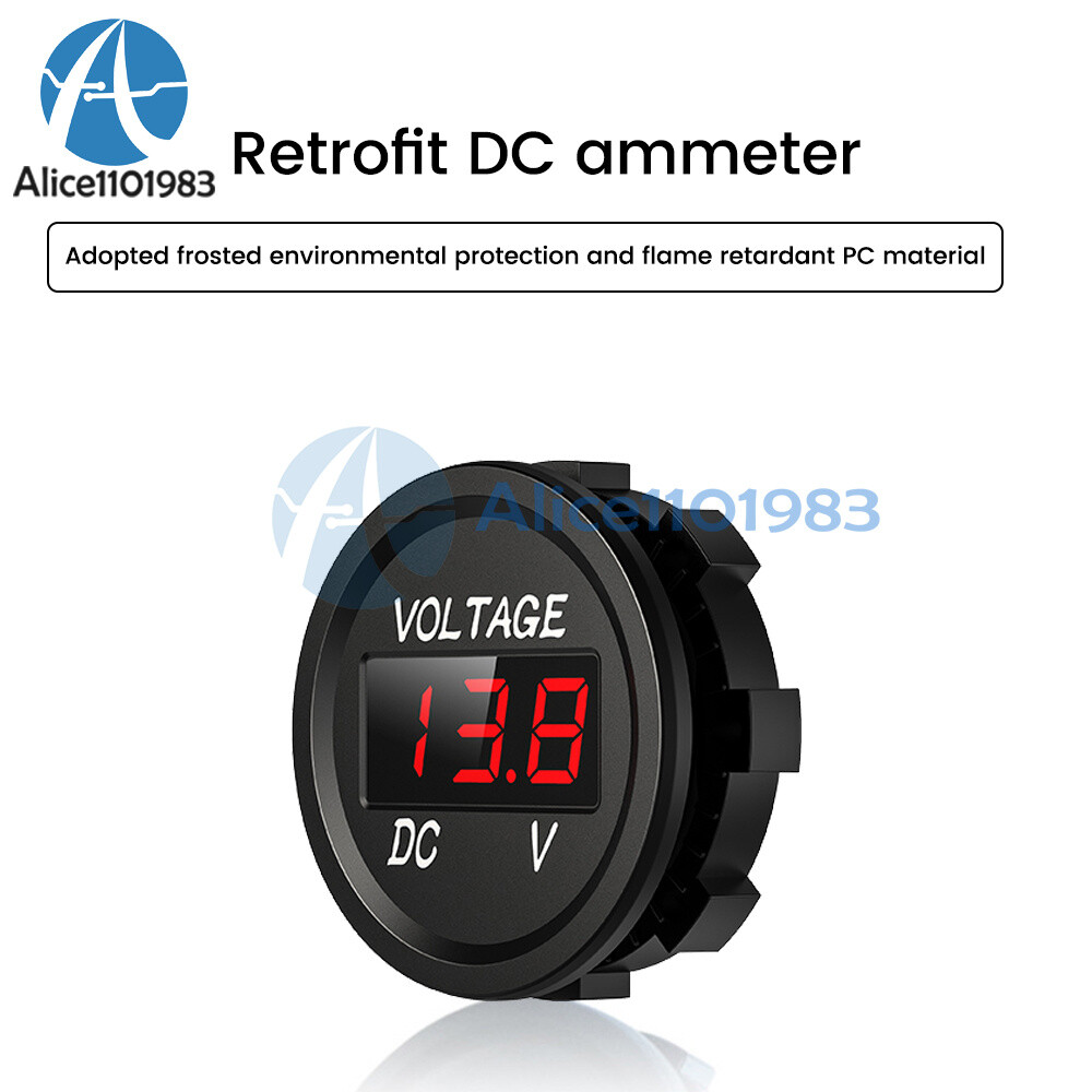 DC 5-48V Mini Waterproof Digital Voltmeter Voltage Tester LED Display Voltmeter