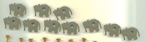 ZOO Eyelets - Elephants - 1/8' - 2-toned - 10pc