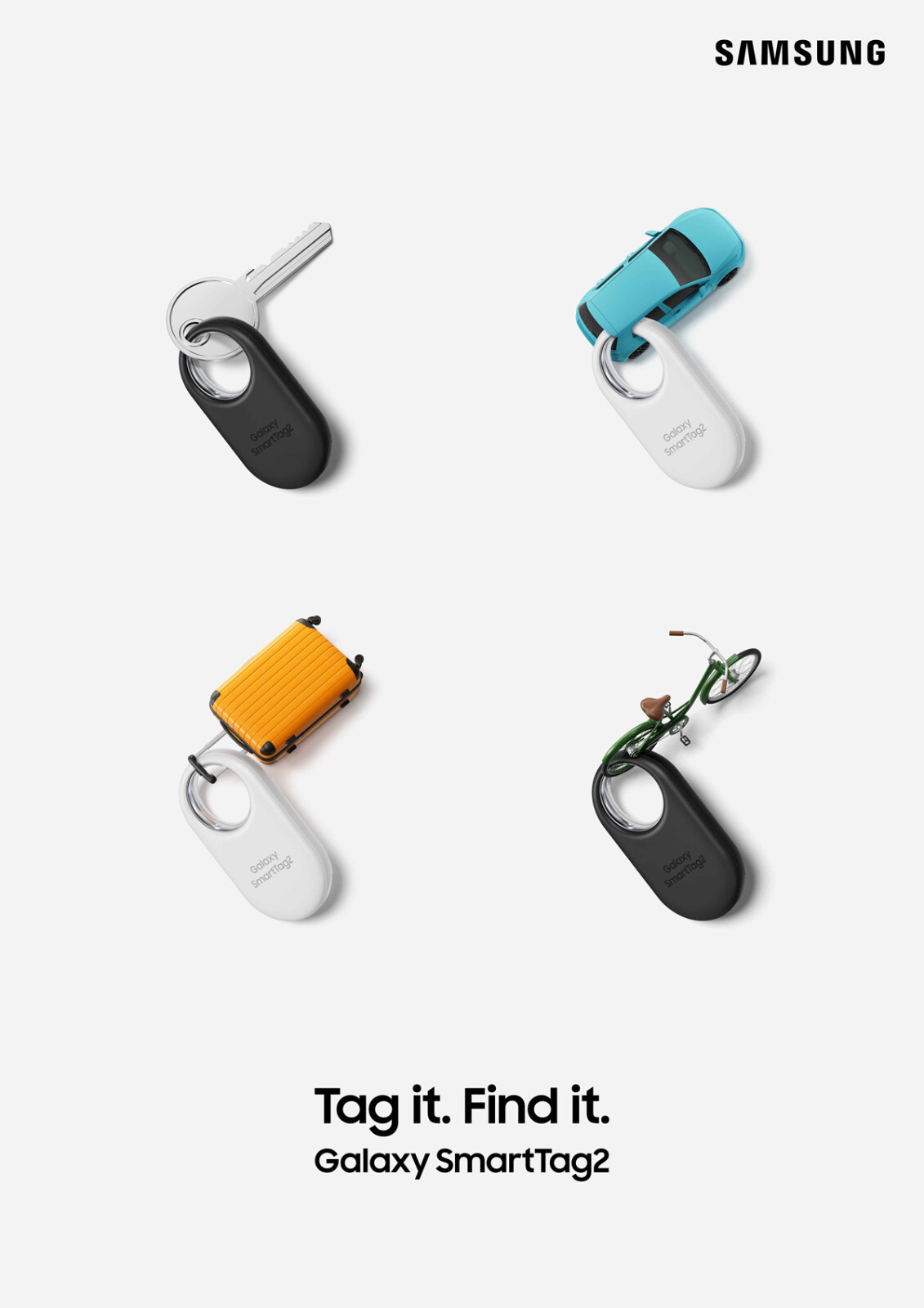 Samsung SmartTag 2 Bluetooth Tracker Item Locator Smart Tag 2 SmartThing 2023