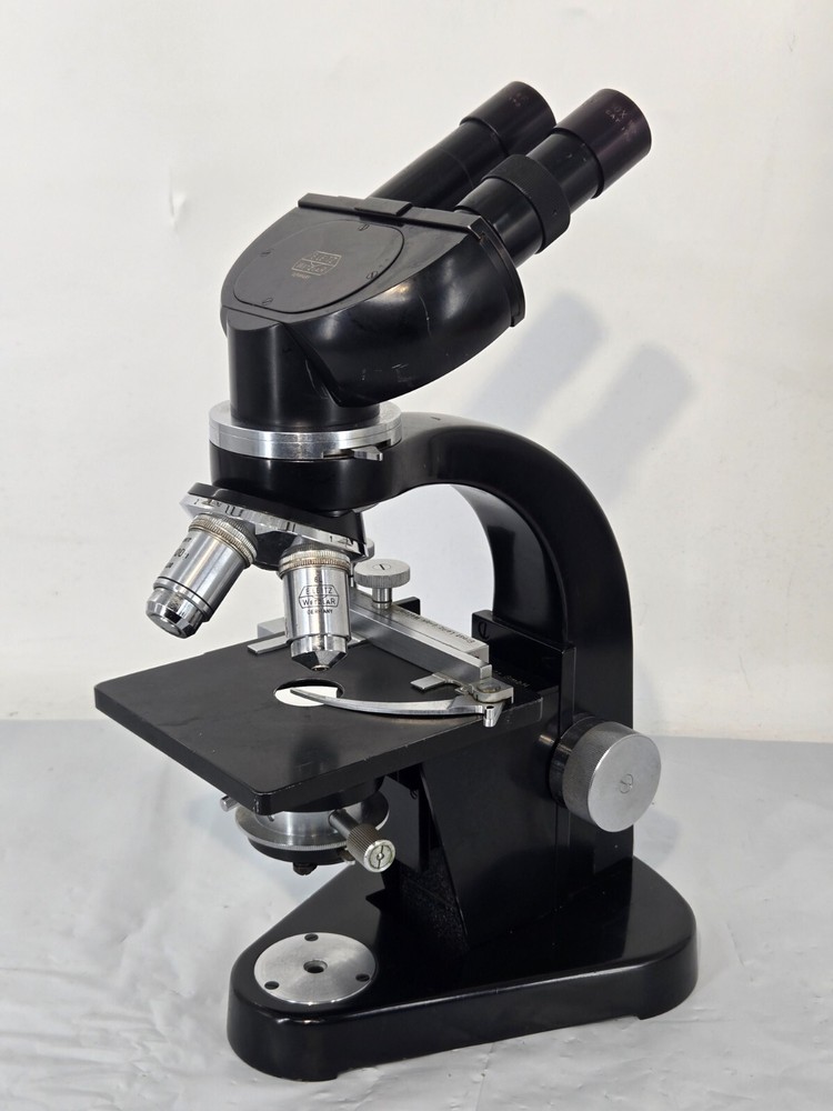 Ernst Leitz Wetzlar Binocular Microscope 610667 &transformator&Lab Microscope