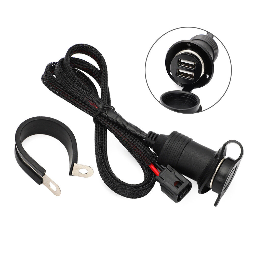 For Honda CRF300L CRF250L Rally Dual USB Accessory Outlet Socket Power Port 17on