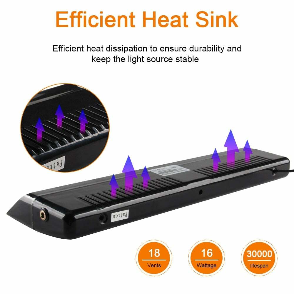 12 LED Strobe Light Emergency Suction Cup 14 Flash Modes