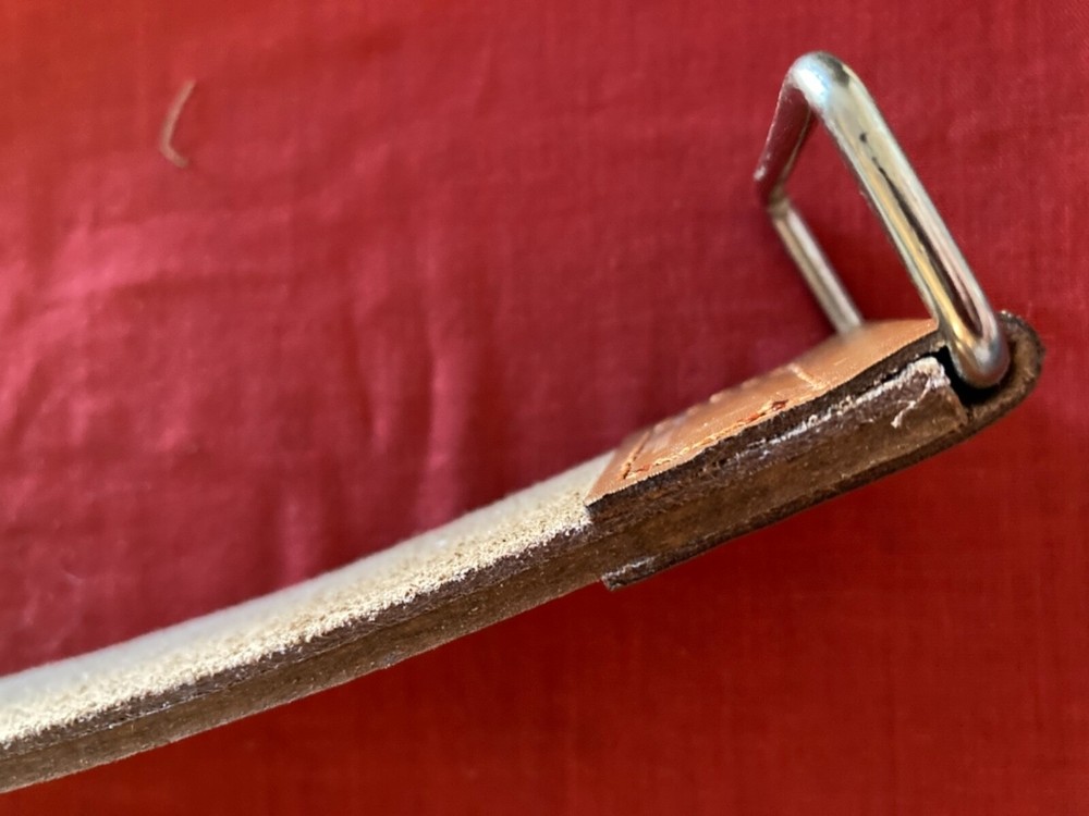 Straight razor strop sharpening strap barber leather new