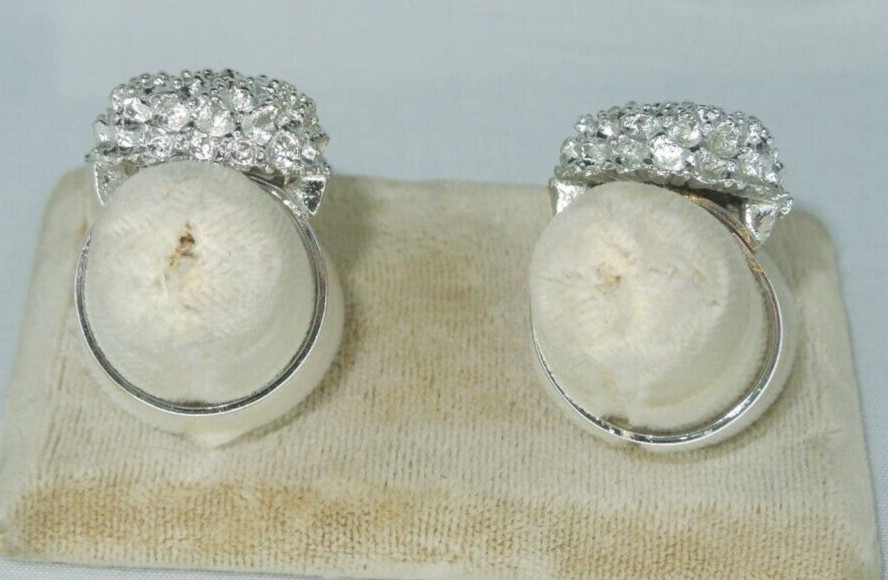 2 Ring Blanks Settings Cabochon Adjustable silver Plated Brass NEW 85V