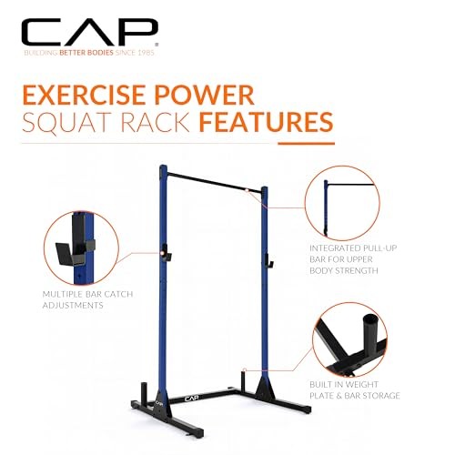 CAP BARBELL POWER RACKS AND ATTACHMENTS - BLUE