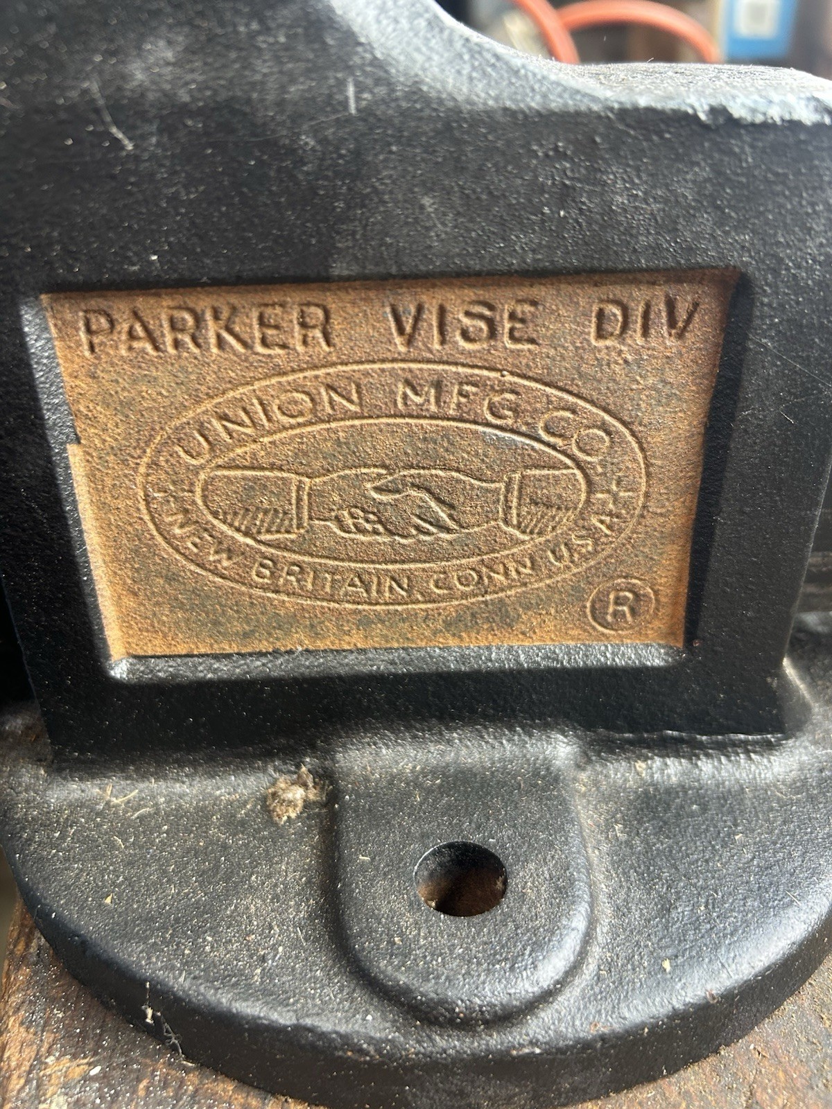 Vtg Parker Vise Div. Union Mfg USA  4” Bench Vise (original) !!