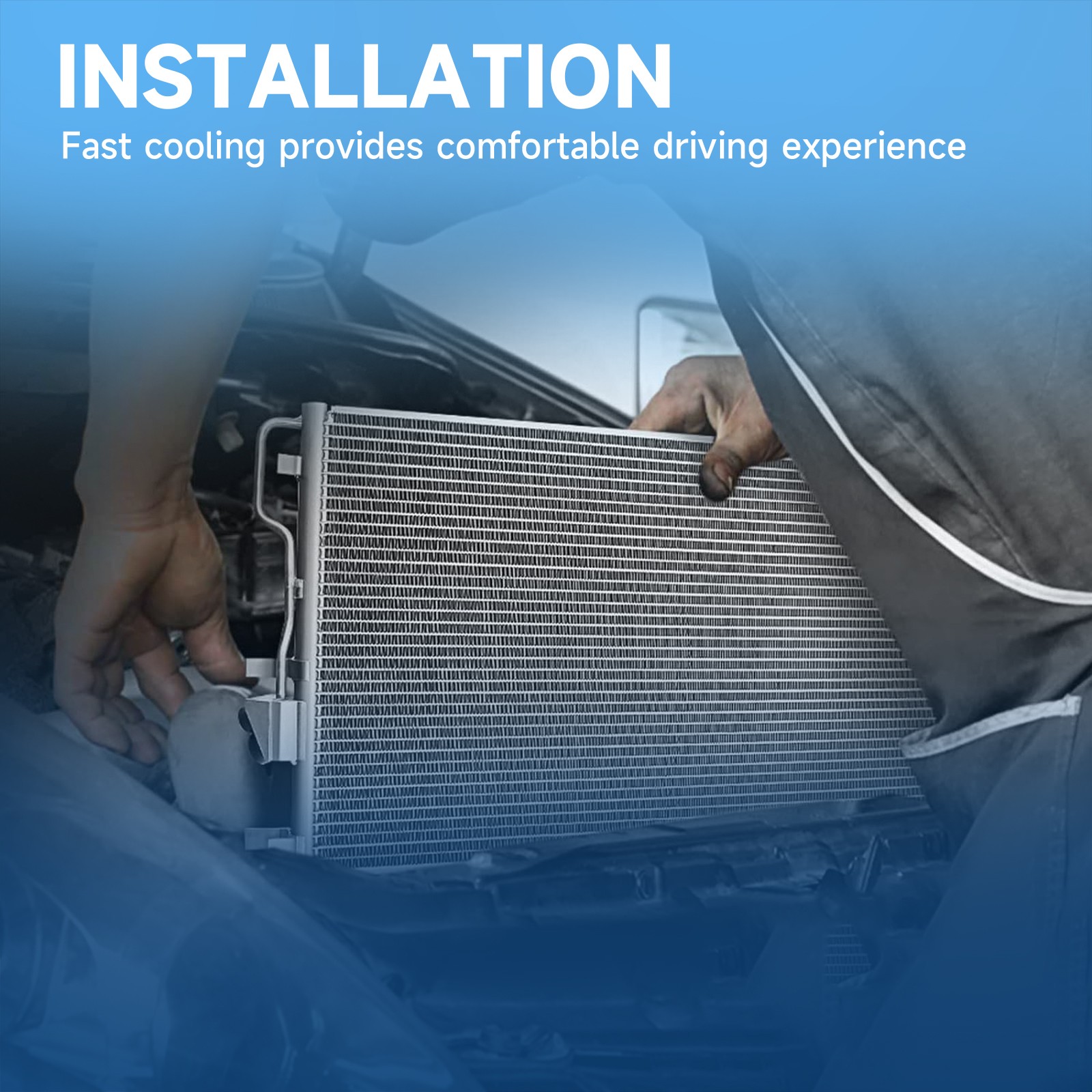 UIU 4725 A/C Air Conditioner Condenser for 2016-2021 Chevrolet Trax Buick Encore