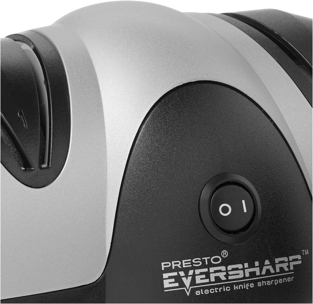 08800 EverSharp Electric Knife Sharpener 2-Stage System Silver/Black