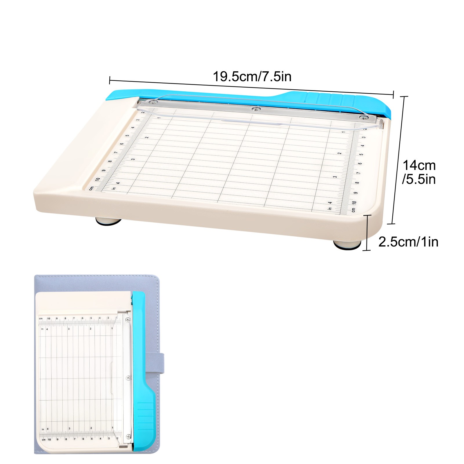 6" Photo Paper Cutter Portable Nonslip Guillotine Trimmer Craft DIY Safety Guard