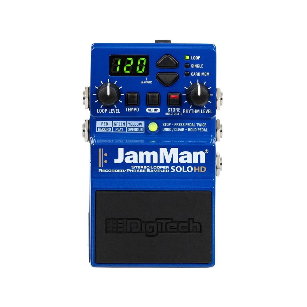 Digitech JamMan Solo HD Stereo Looper Pedal - Bundle with 2 Patch Cables and ...