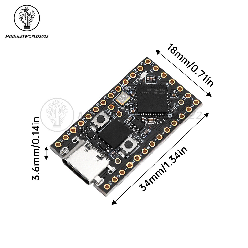 1-10Piece 4/16MB RP2040 Pro Micro Development Board Type-C for Raspberry PI