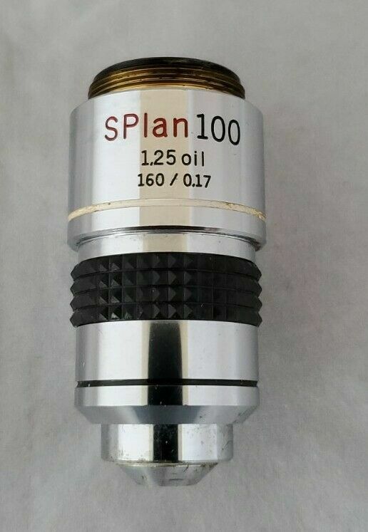 Olympus SPlan 100 1.25 Oil 160 / 0.17 Phase Microscope Objective