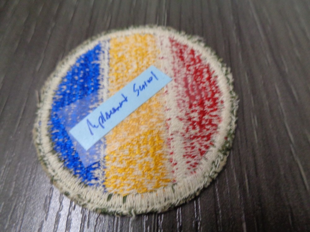 WWII US Army Patch Replacement & School Command Embroidered Badge Original Vtg