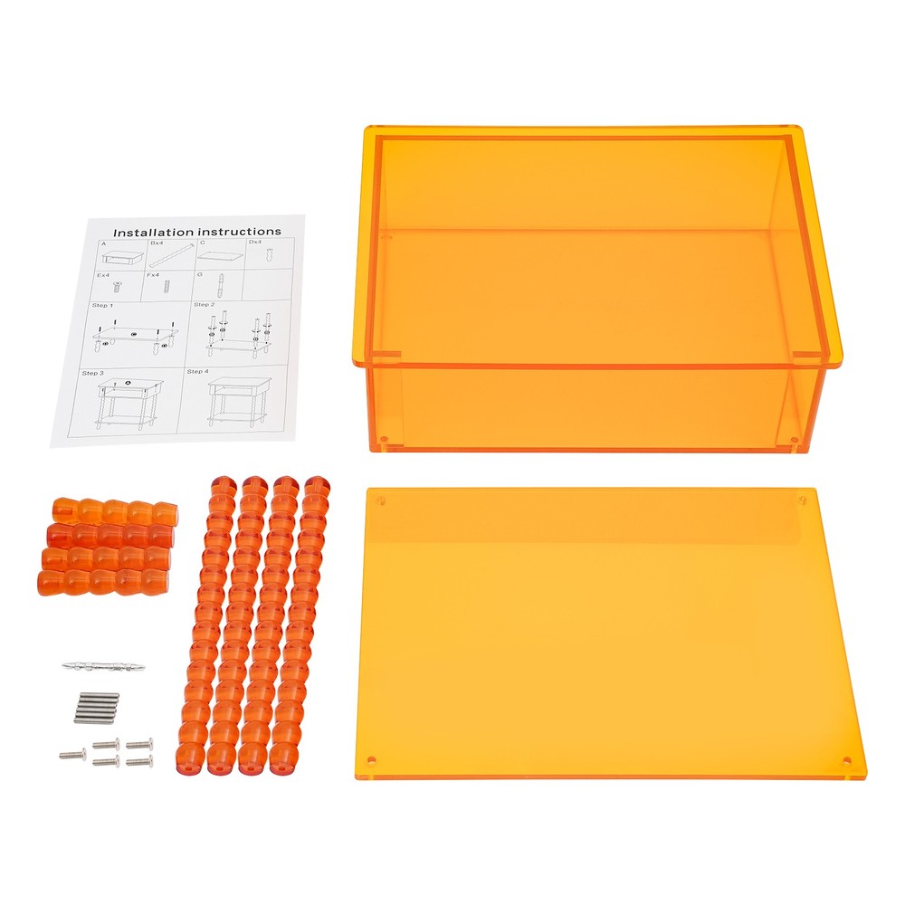 Acrylic End Table Side Table With Storage Couch Table Bedside Table For Dorm