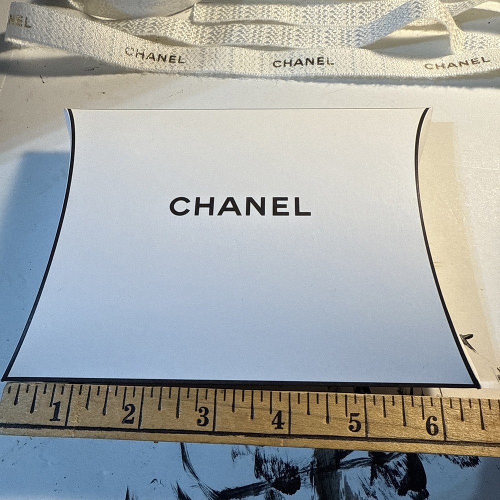 Chanel Ribbon 62” Long & Two (2) Small Chanel Gift Boxes Bundle