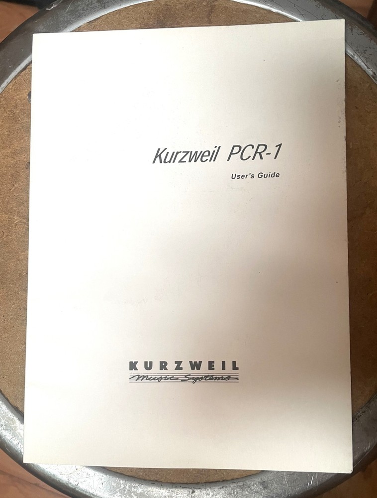 Kurzweil PCR-1 User's Guide