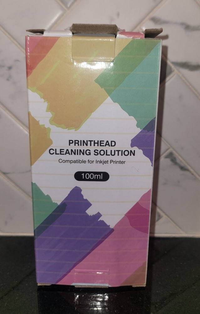 Printhead Cleaning Solution Compatible All Inkjet Printers •100ML •Sealed In Box