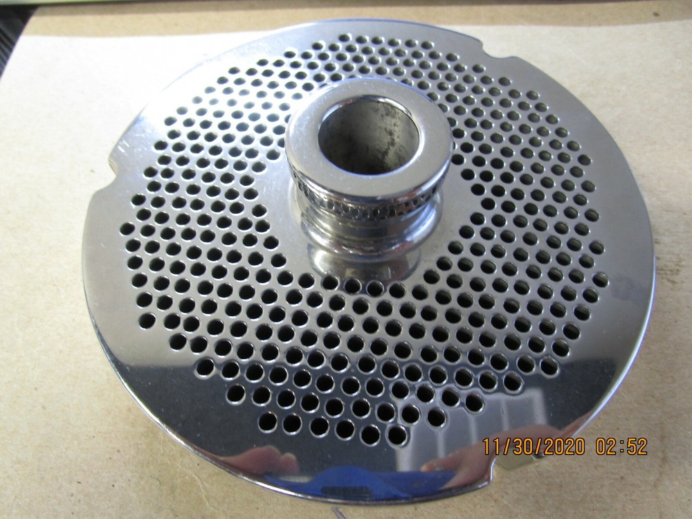 #52 9/64'' HUBBED GRINDER PLATE (MIXER/GRINDER)