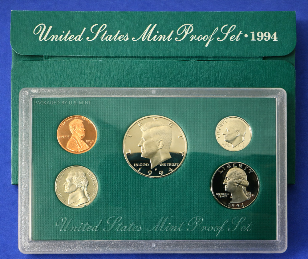 1994 US Mint Proof Set San Francisco S Mint Original Packaging