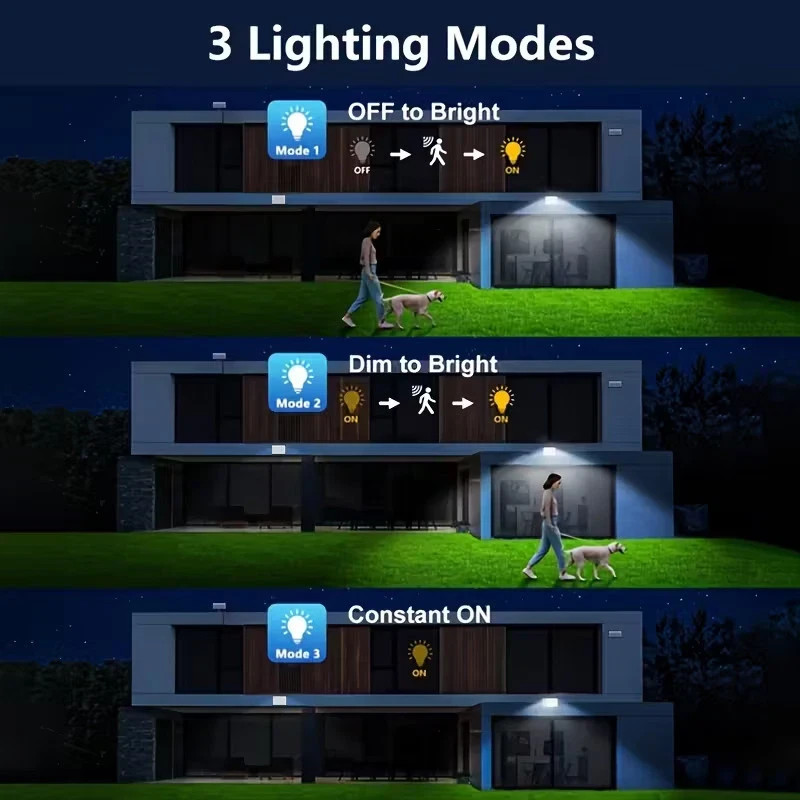 Solar Panel Lamp Motion Sensor Light Outdoor Garden 400LED 5M