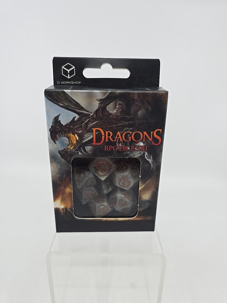 Q-Workshop Dragons Dice Set (7) Quartz D&D RPG