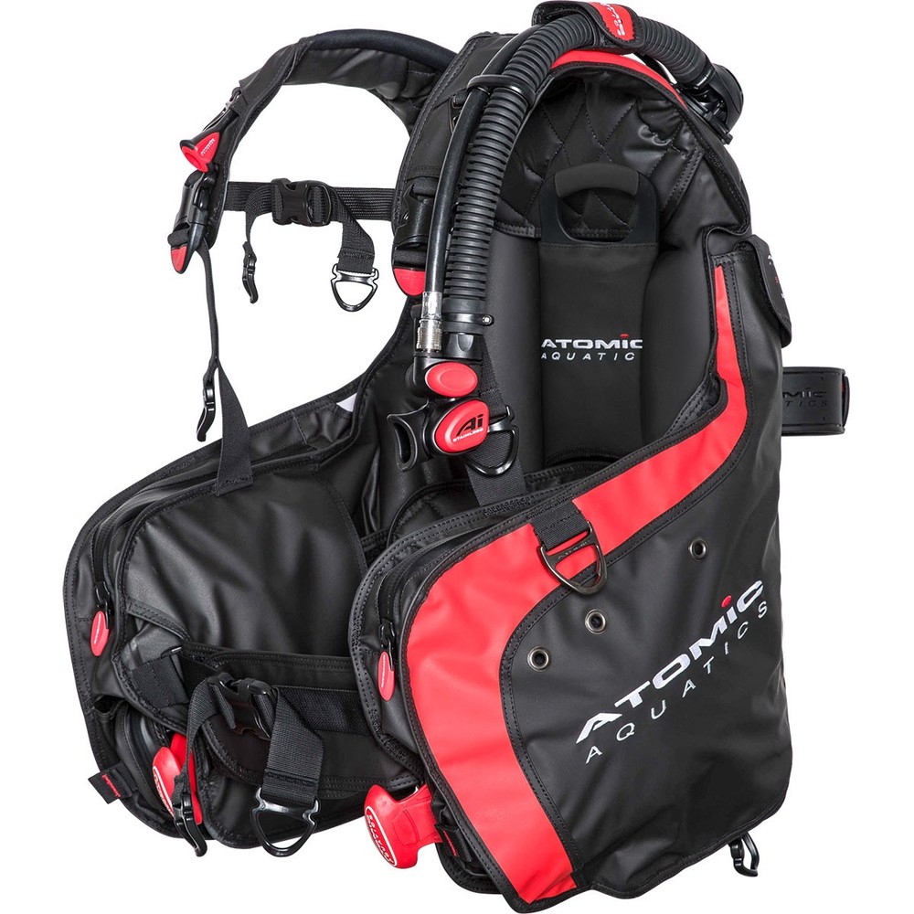 Atomic Aquatics BC1 BCD, Red - Medium; Back Inflate BCD; (99-1000-MD)