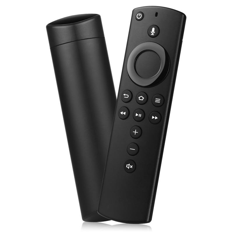 Replacement Voice Remote Control Compatible with All Fire-Series Total black