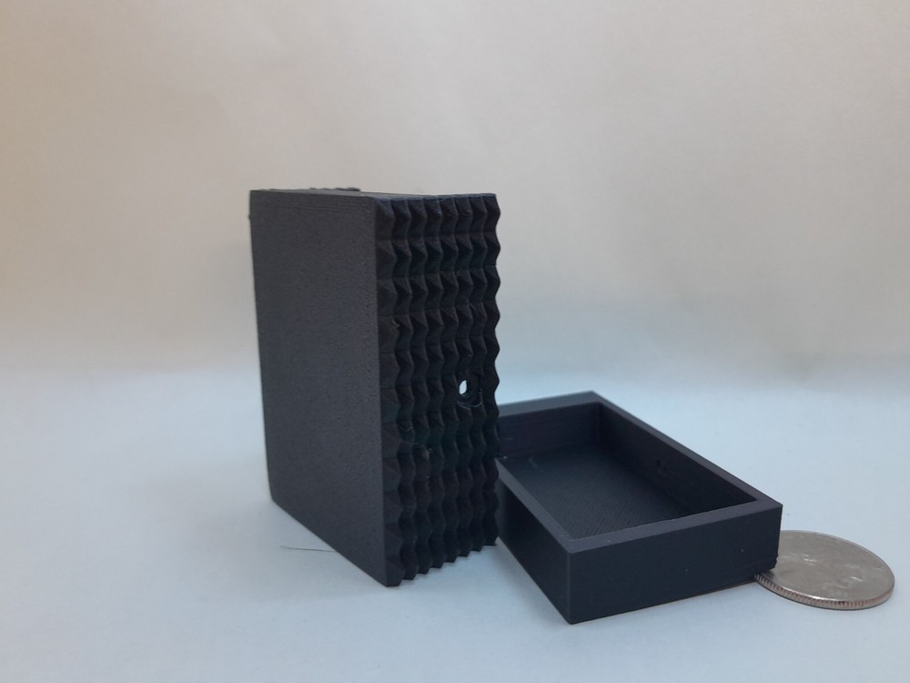 Meshtastic RAK WISBLOCK radio node case with ANTENNA . BLACK