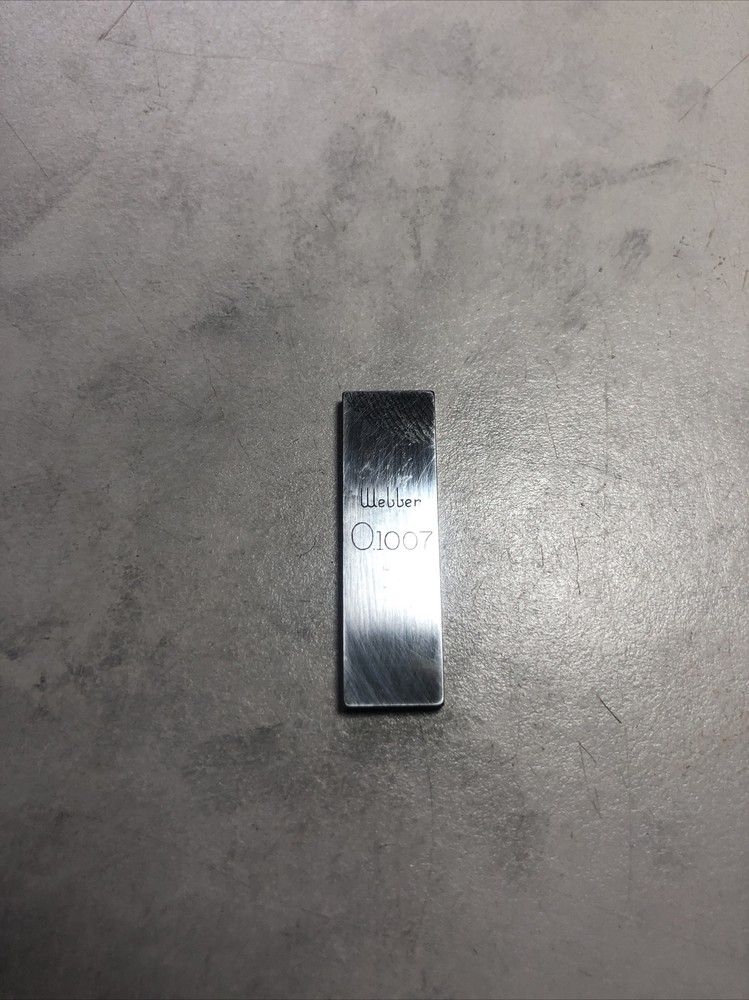 Webber .1007” Gage Block