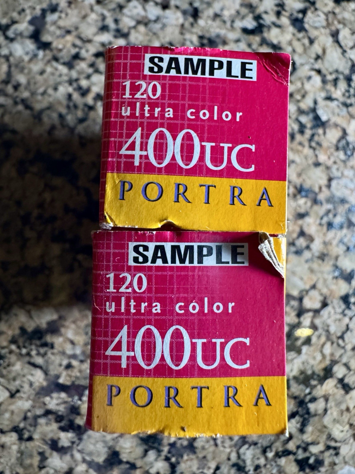 NIB Lot of 2 Kodak PORTRA 400UC Ultra Color 120 ISO 400 - Exp. 10/2004 SAMPLE