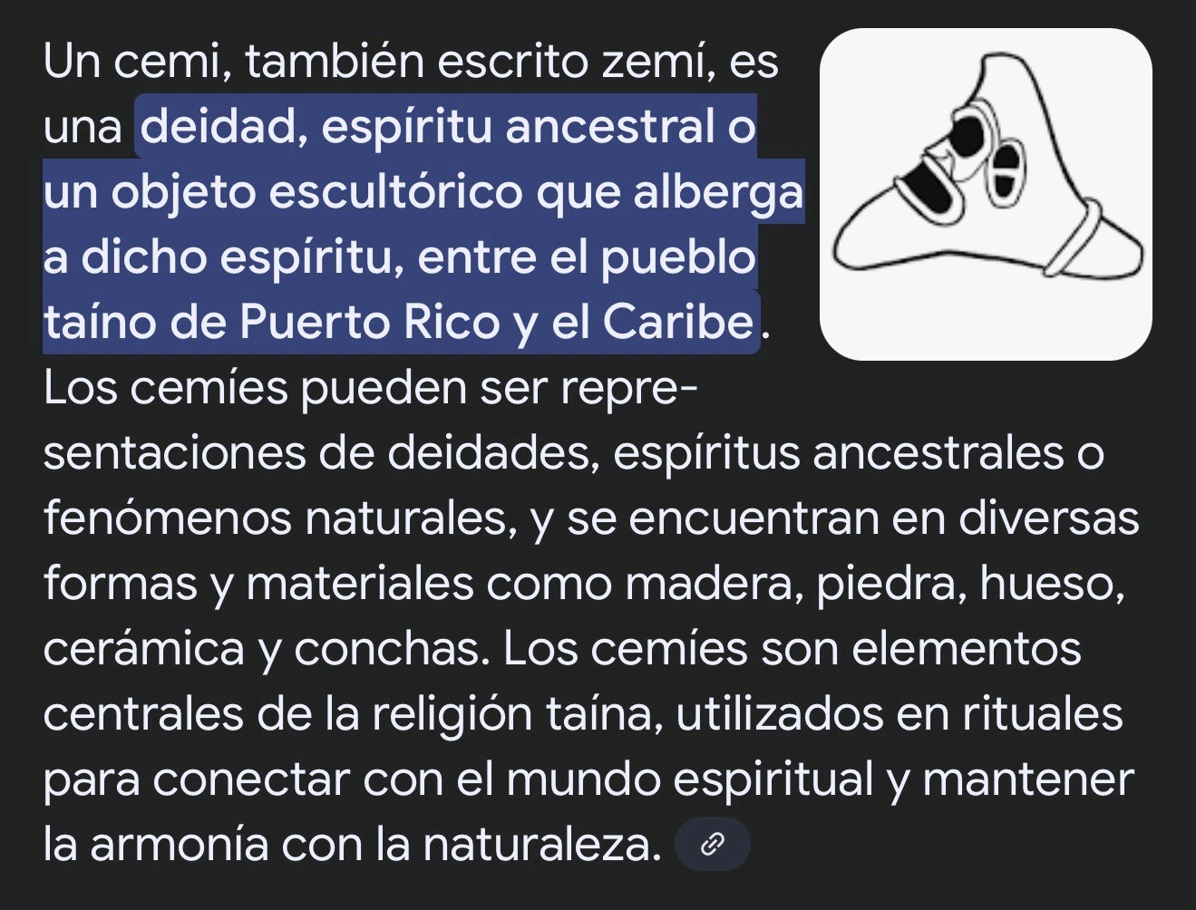 Cemi - rare find From Puerto Rico- Taino Culture religious object made of stone.