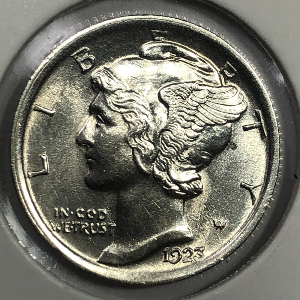 1923  Uncirculated Mercury Silver Dime - #19763