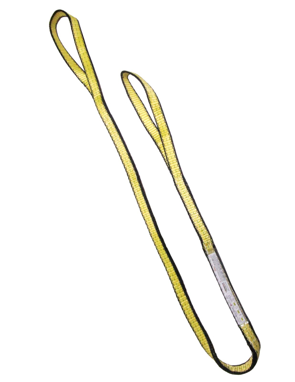 1" x 3 ft Web Lifting Sling Tow Strap 2-ply Eye & Eye Tagged Rated (2 Pack)