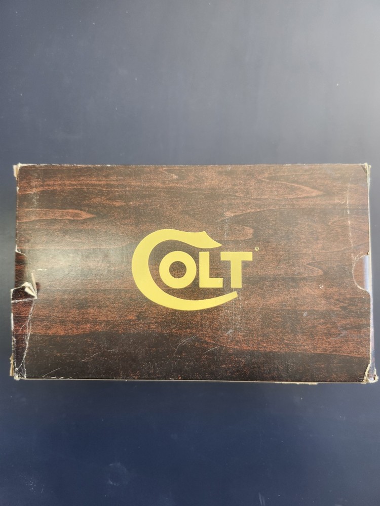 1980's Colt Python 4" Nickel wood grain Box W/ papers